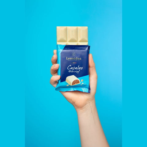 Casaleo – baltojo šokolado plytelė su traškiu įdaru, 75 g