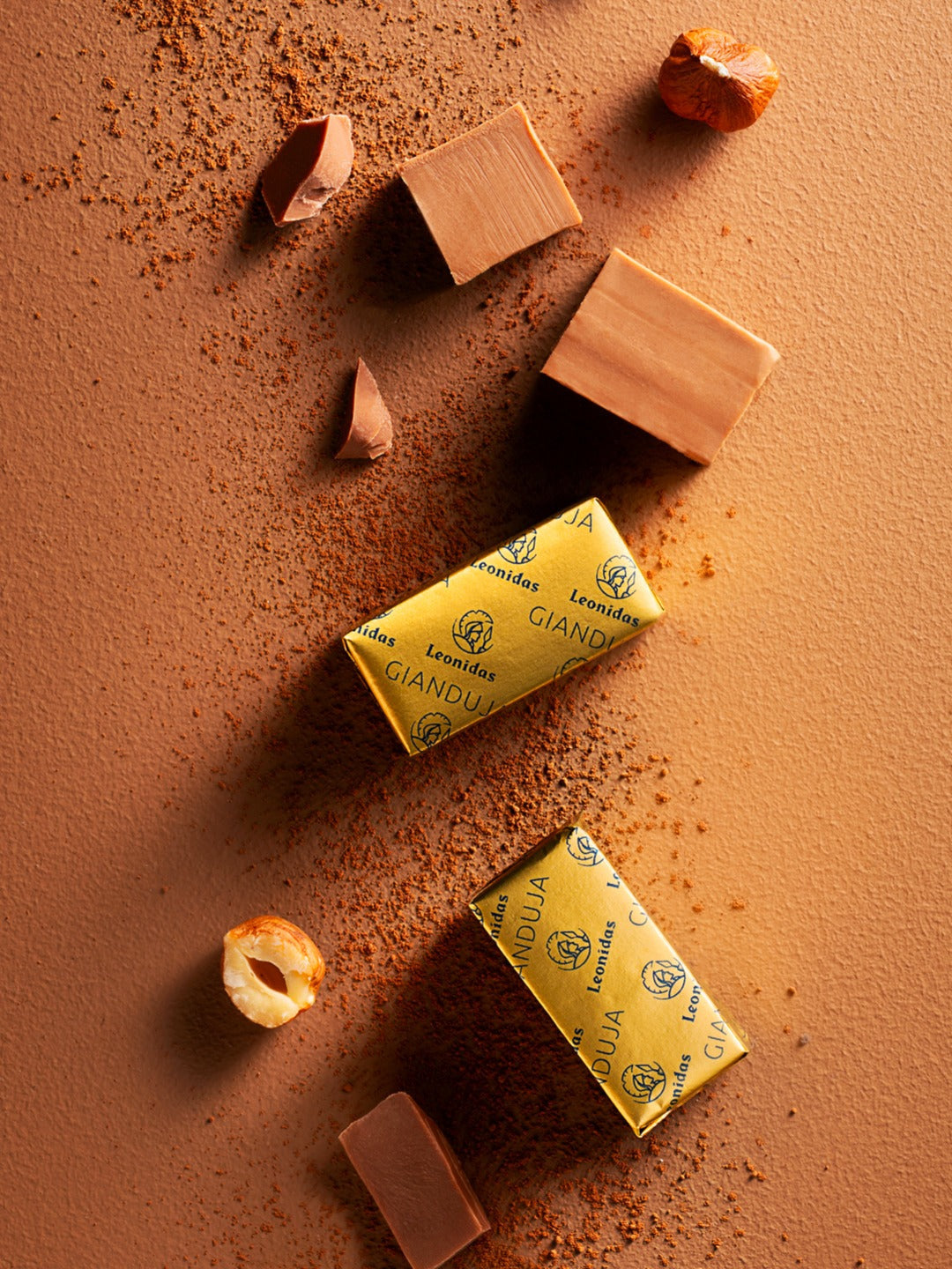 Gianduja: lazdynų riešutų ir šokolado duetas, gimęs iš išradingumo.