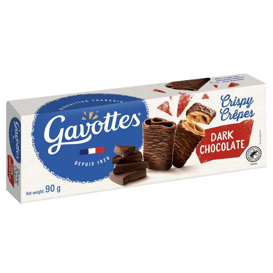 Gavottes | Vafliai su juoduoju šokoladu, 90 g