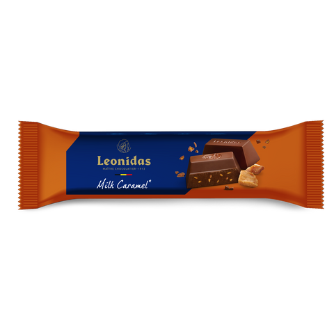 Pieniško šokolado batonėlis su karamelės gabalėliais, 50 g