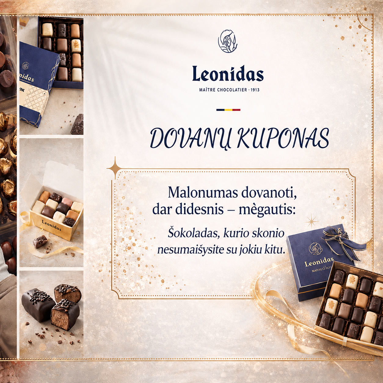 Leonidas dovanų kuponas