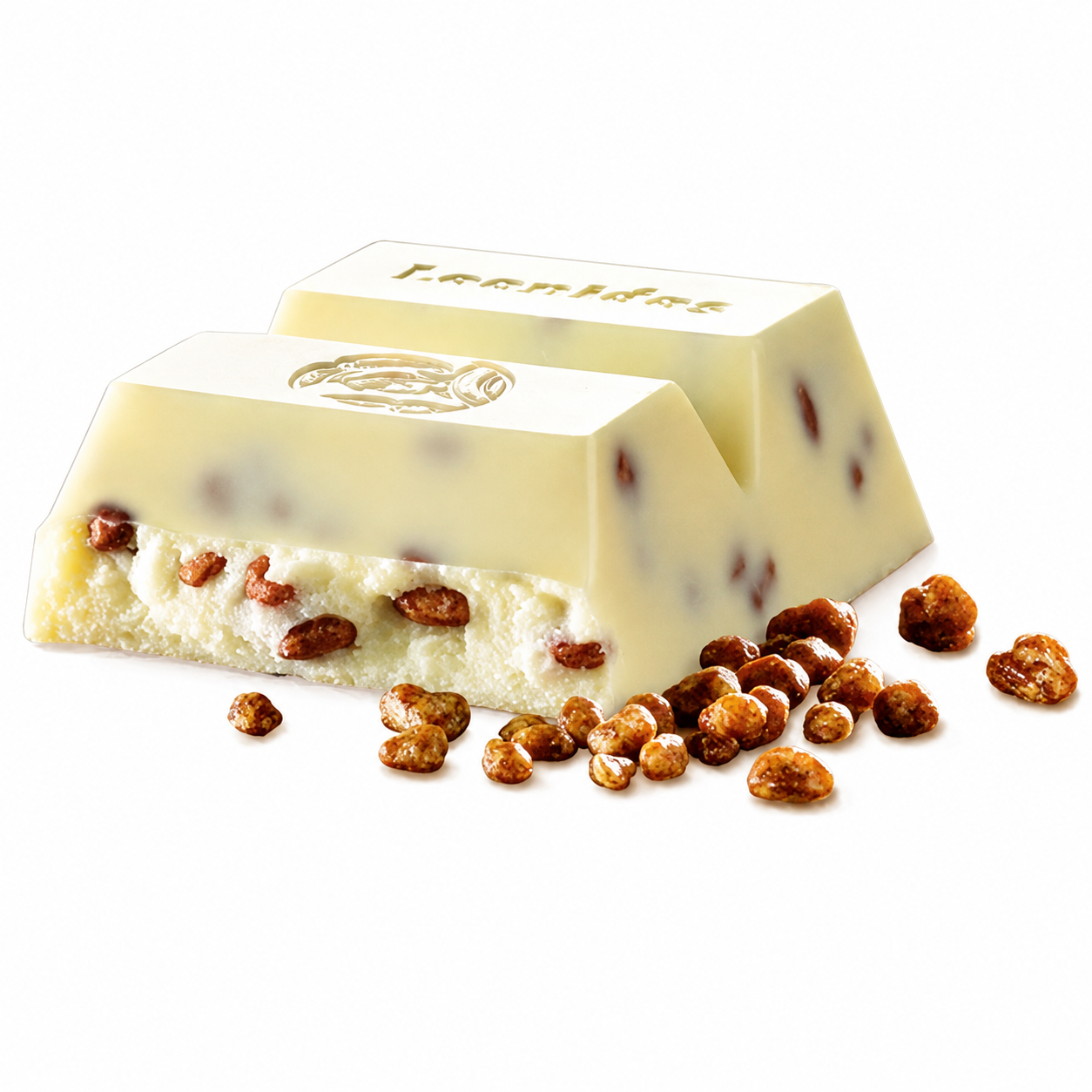 Baltojo šokolado batonėlis su moka perlais, 50 g