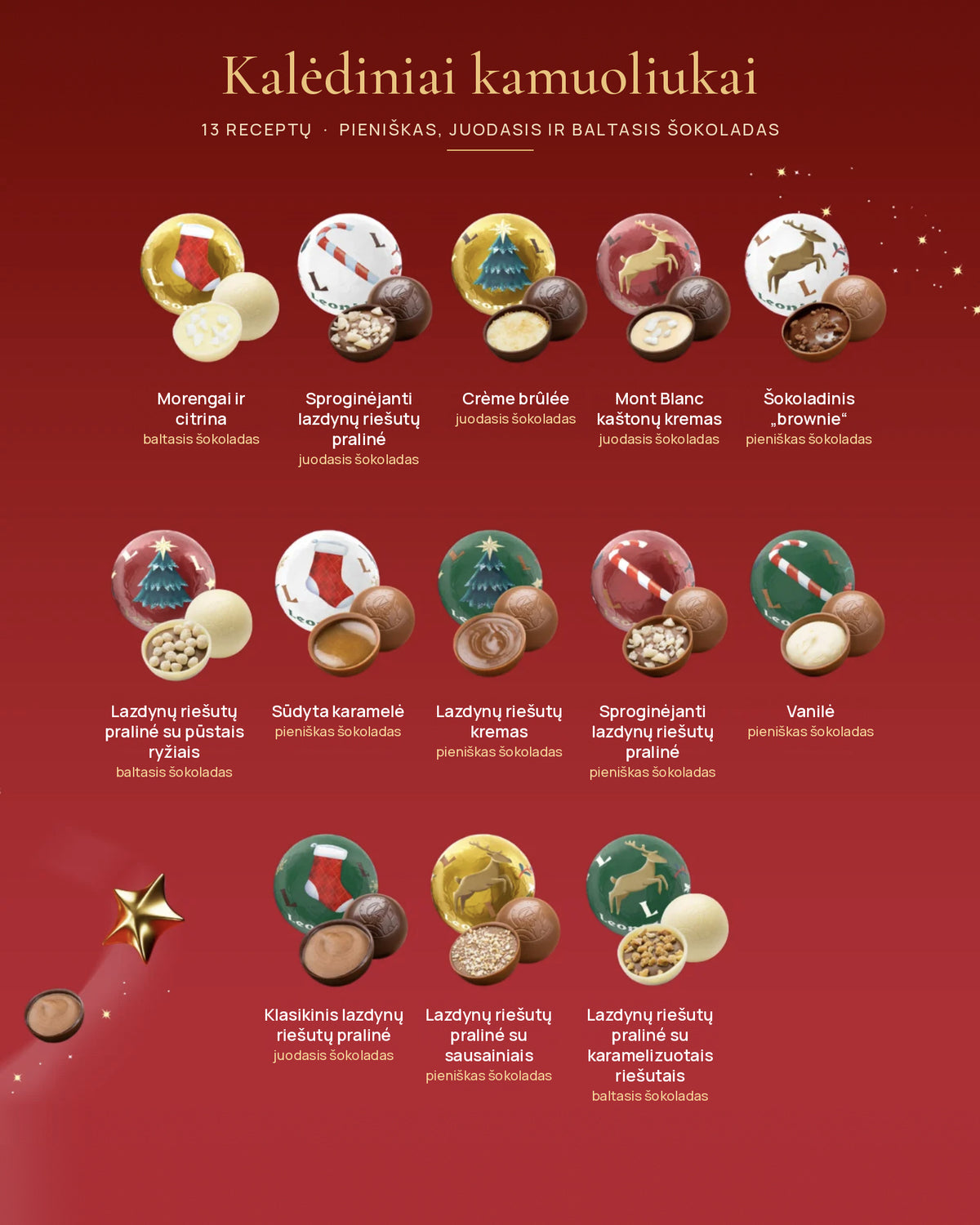 Le Grand Sapin | Kalėdinė eglutė su šokoladu, 20 vnt.