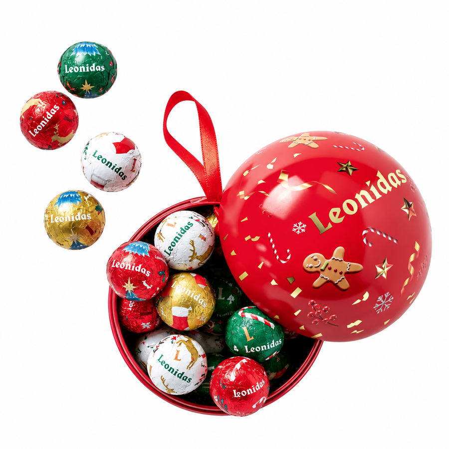 Boule de Noël | Metalinis kalėdinis burbulas su šokoladu, 20 vnt.