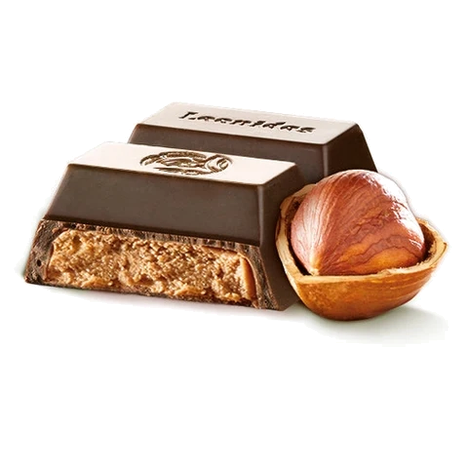 Juodojo šokolado batonėlis su praliné, 50 g